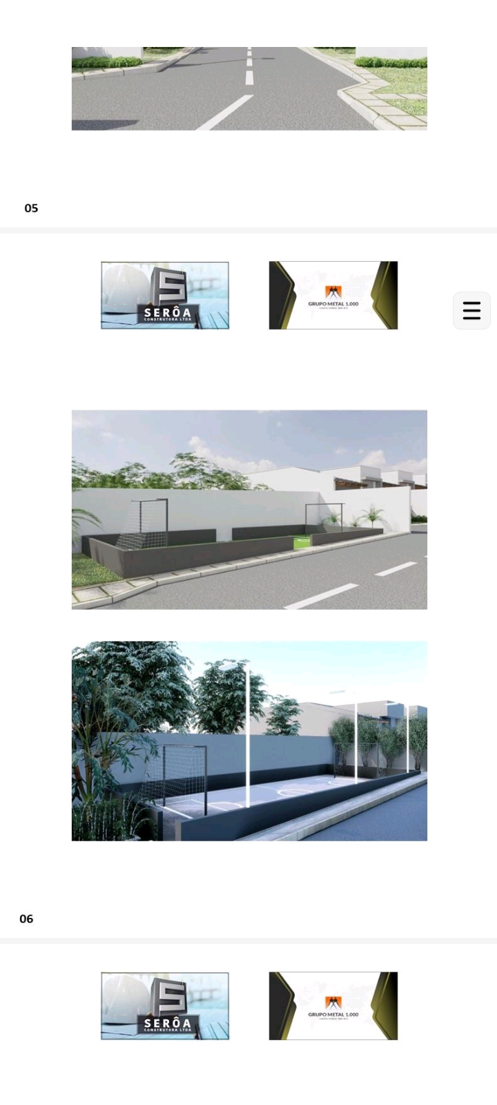 Área de lazer e quadra