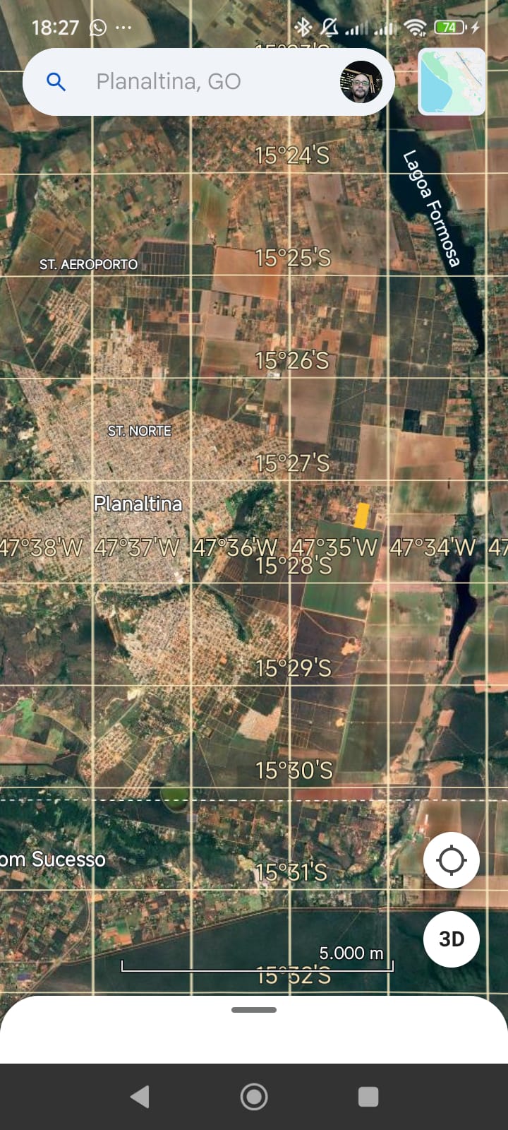 Mapa regional de Planaltina-GO