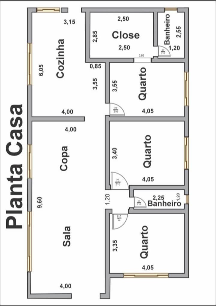 Planta baixa da casa
