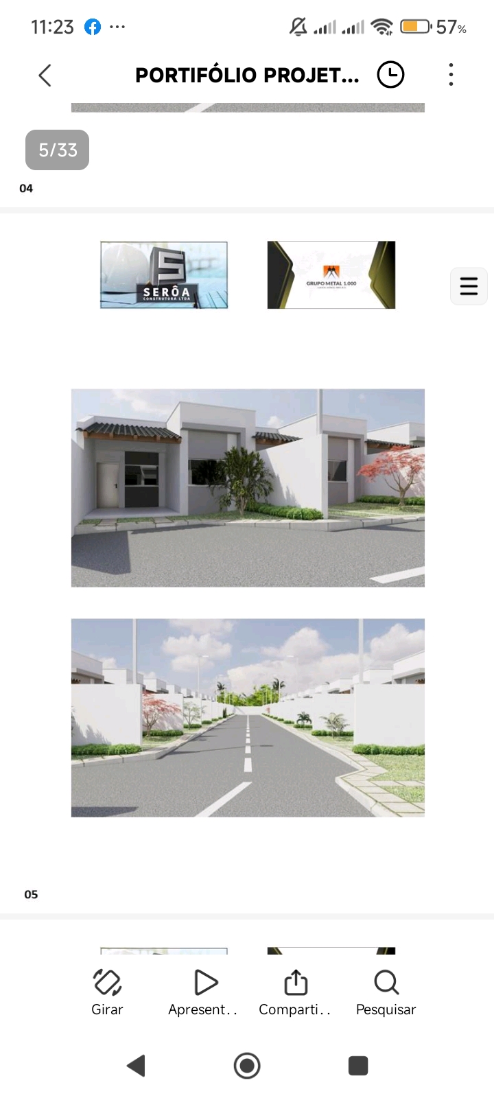 Rua interna e fachadas